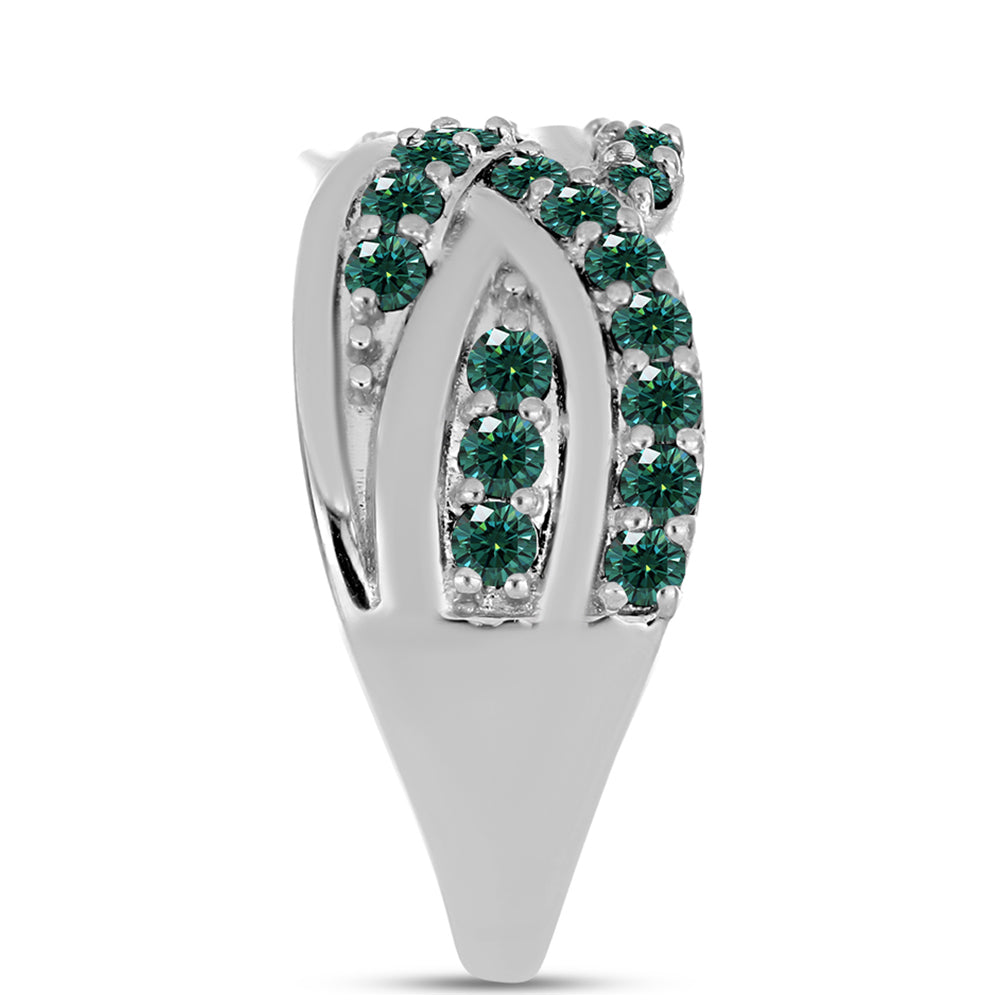 HopeaSormus Merivihreä Moissanite