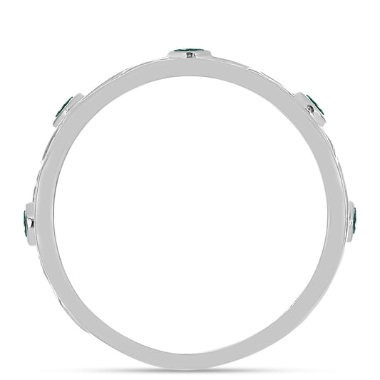 HopeaSormus Merivihreä Moissanite