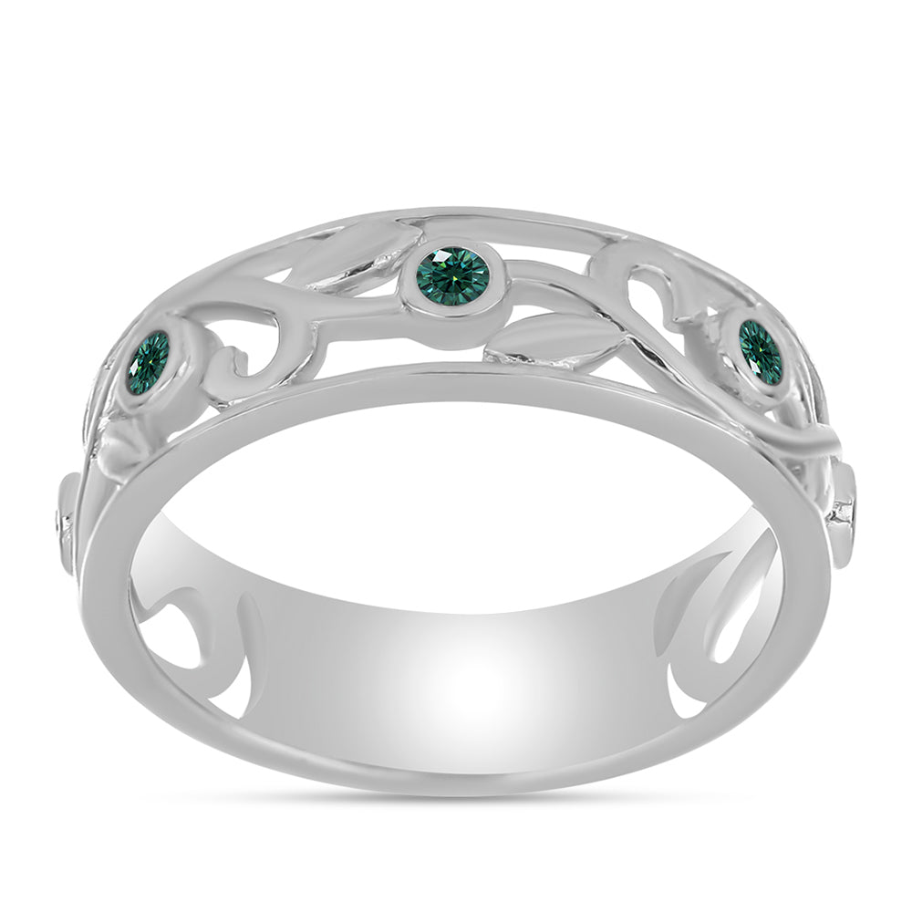HopeaSormus Merivihreä Moissanite