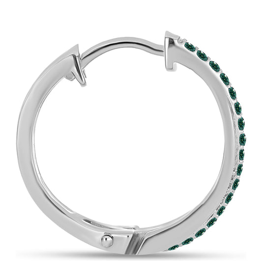 HopeaKorvakorut Merivihreä Moissanite