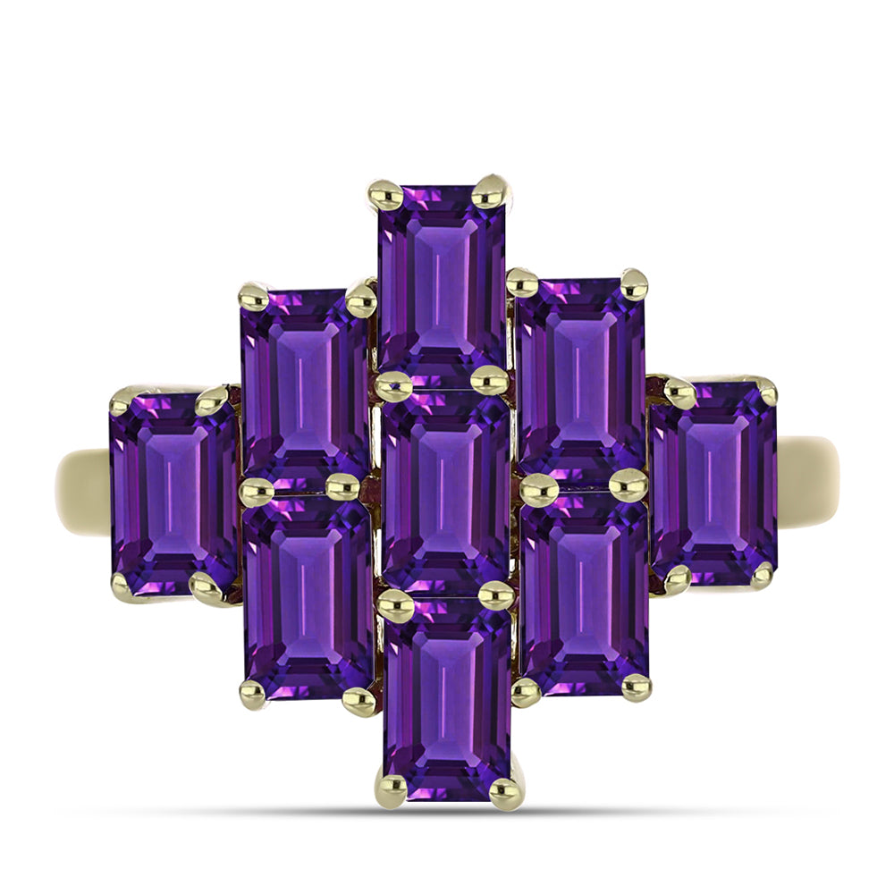 Kullattu hopeaSormus Marokon Ametistilla