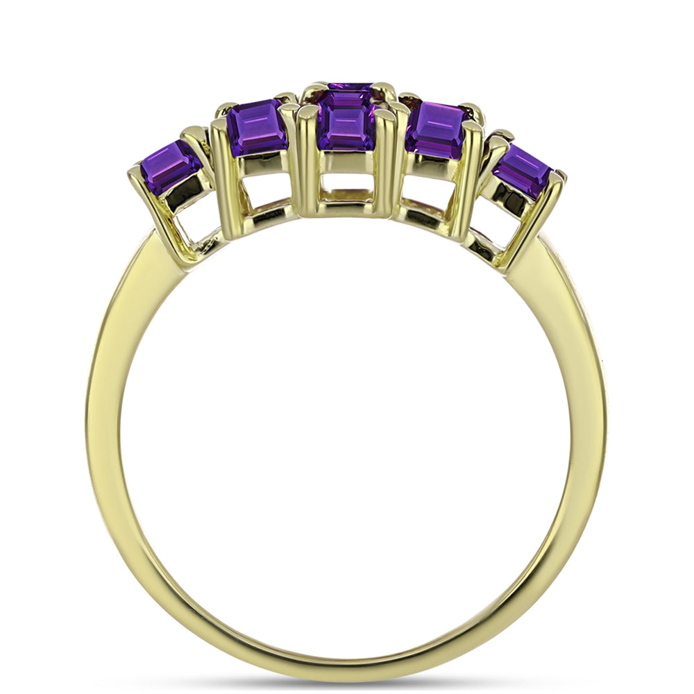 Kullattu hopeaSormus Marokon Ametistilla 2 