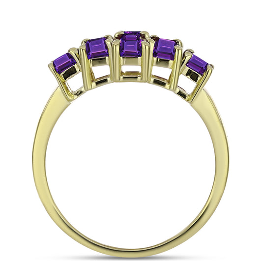 Kullattu hopeaSormus Marokon Ametistilla