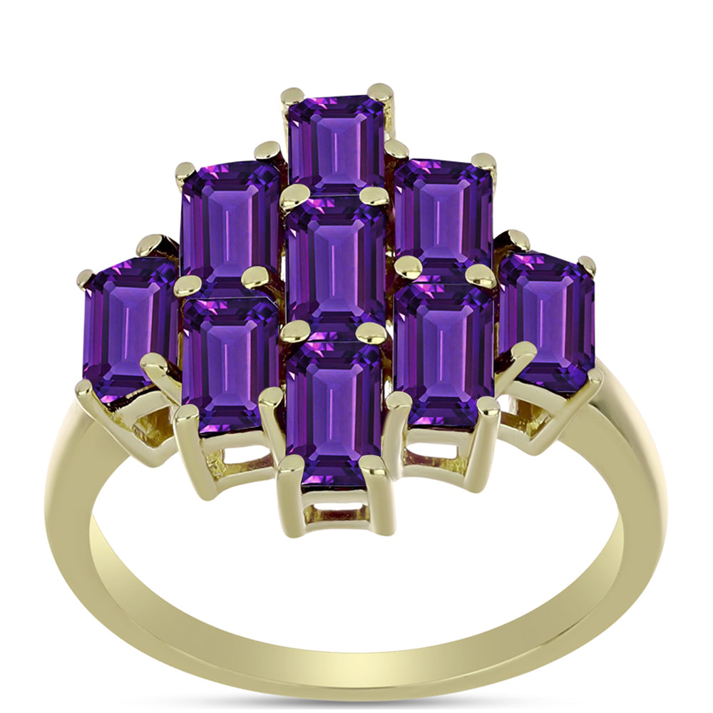 Kullattu hopeaSormus Marokon Ametistilla 3 