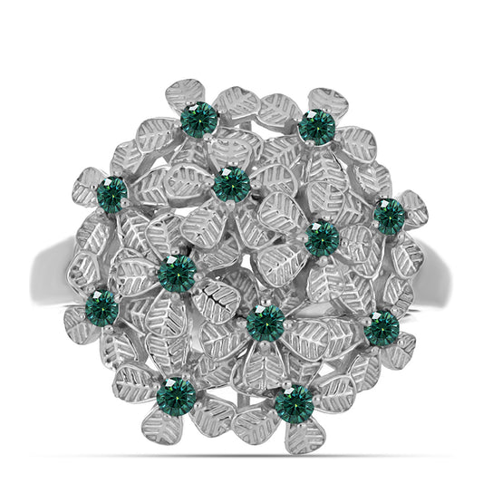 HopeaSormus Merivihreä Moissanite