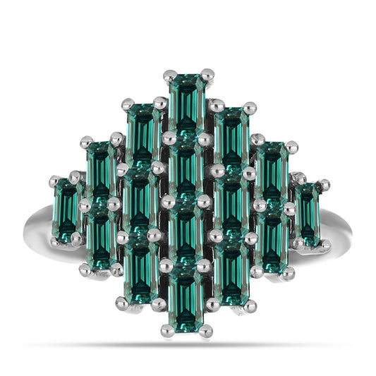 HopeaSormus Merivihreä Moissanite