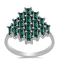 HopeaSormus Merivihreä Moissanite