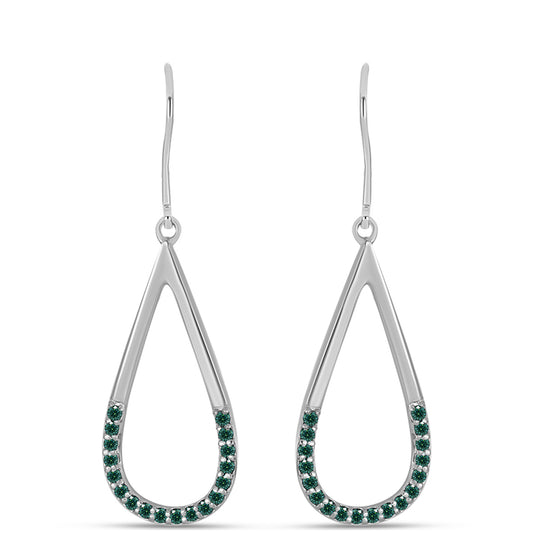 HopeaKorvakorut Merivihreä Moissanite