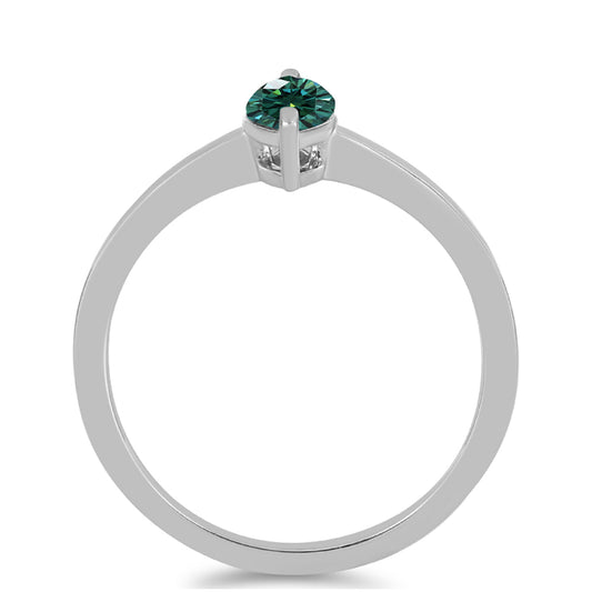 HopeaSormus Merivihreä Moissanite
