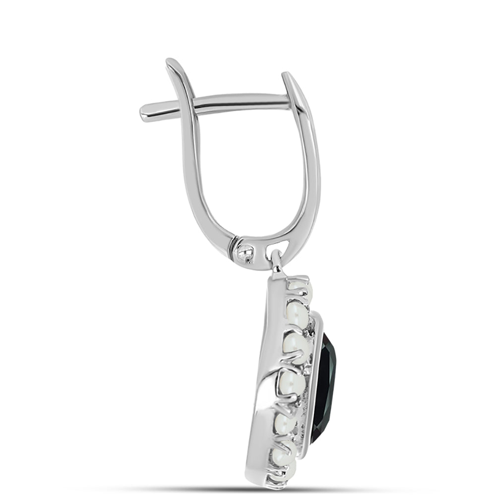 HopeaKorvakorut Obsidiaanilla ja Makeanveden Valkoisella Helmellä