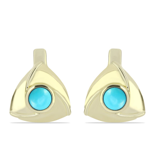 Kullatut hopeat Korvakorut Ruususen Turkoosilla