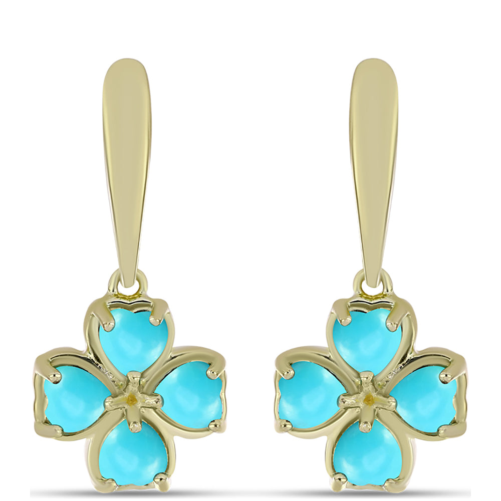 Kullatut hopeat Korvakorut Ruususen Turkoosilla 1 