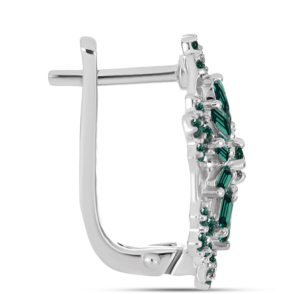 HopeaKorvakorut Merivihreä Moissanite 2 