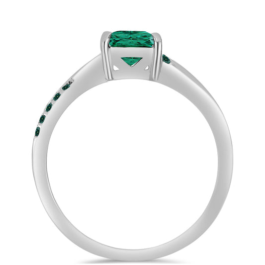 HopeaSormus Merivihreä Moissanite