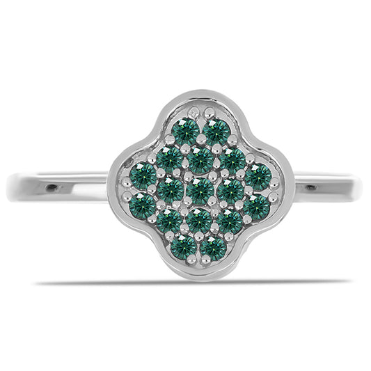 HopeaSormus Merivihreä Moissanite