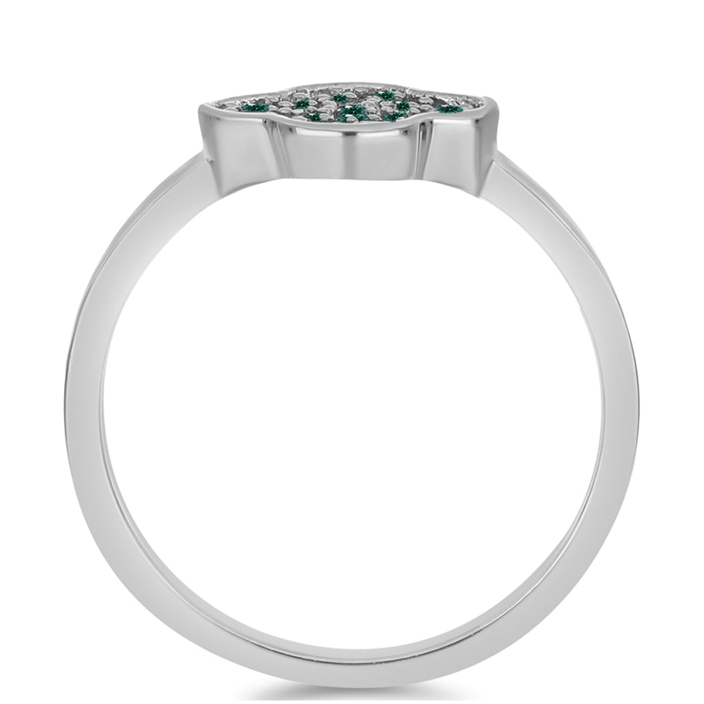 HopeaSormus Merivihreä Moissanite