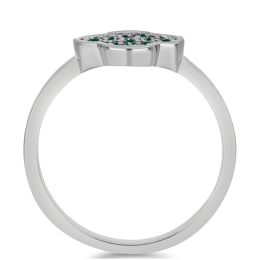 HopeaSormus Merivihreä Moissanite