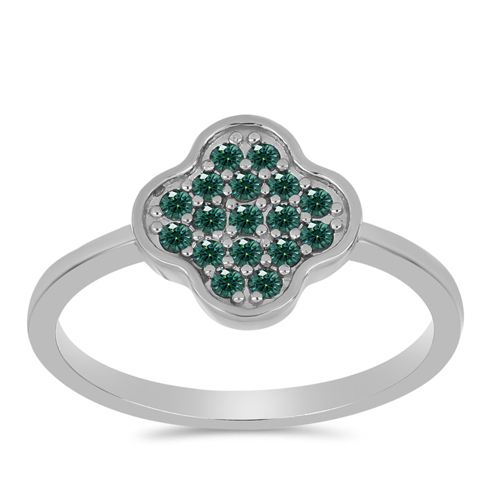 HopeaSormus Merivihreä Moissanite