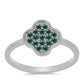 HopeaSormus Merivihreä Moissanite