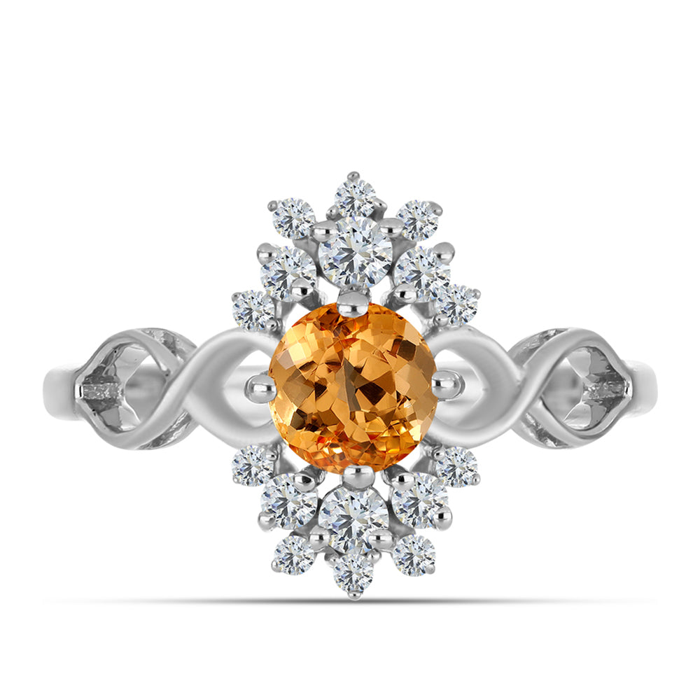 HopeaSormus Keisarillinen keltainen topaasi ja Valkoisella Topaasilla 1 