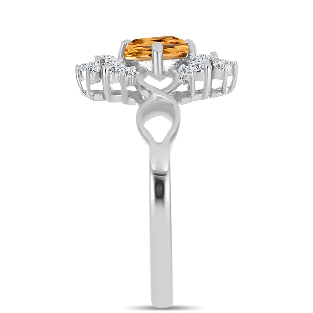 HopeaSormus Keisarillinen keltainen topaasi ja Valkoisella Topaasilla