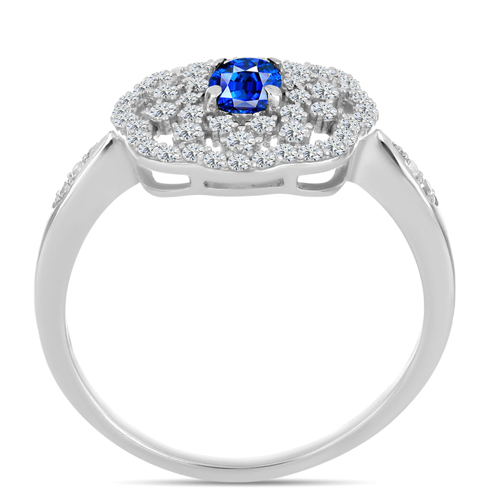 HopeaSormus Australialaisella Sinisellä Safiirilla ja Valkoisella Topaasilla 2 