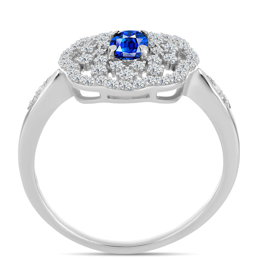 HopeaSormus Australialaisella Sinisellä Safiirilla ja Valkoisella Topaasilla