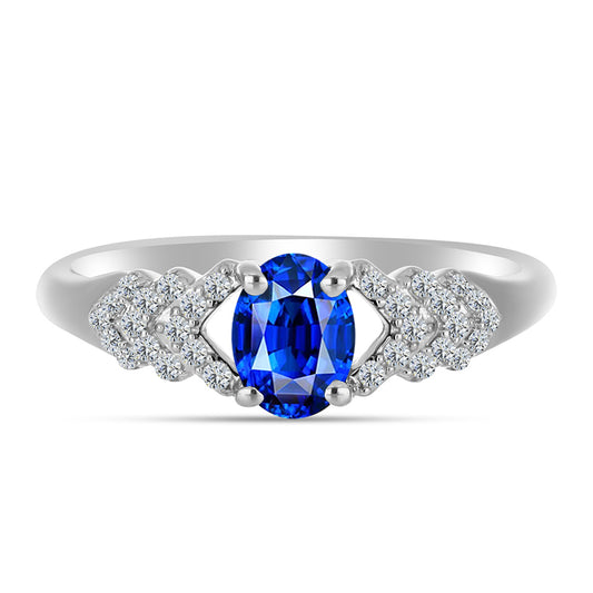 HopeaSormus Australialaisella Sinisellä Safiirilla ja Valkoisella Topaasilla