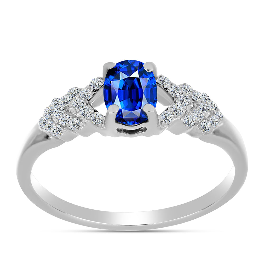 HopeaSormus Australialaisella Sinisellä Safiirilla ja Valkoisella Topaasilla 3 