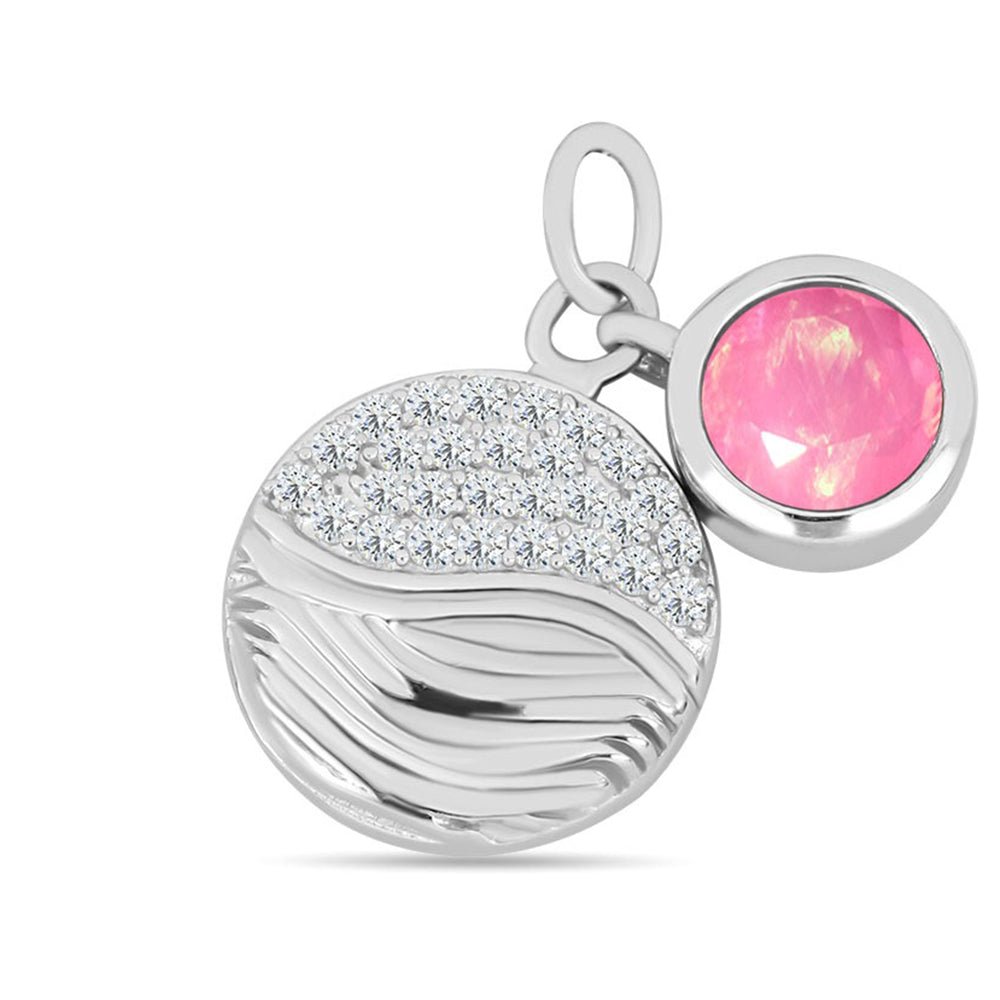 HopeaRiipus Lega Dembin Vaaleanpunaisella Opaalilla ja Valkoisella Topaasilla 1 