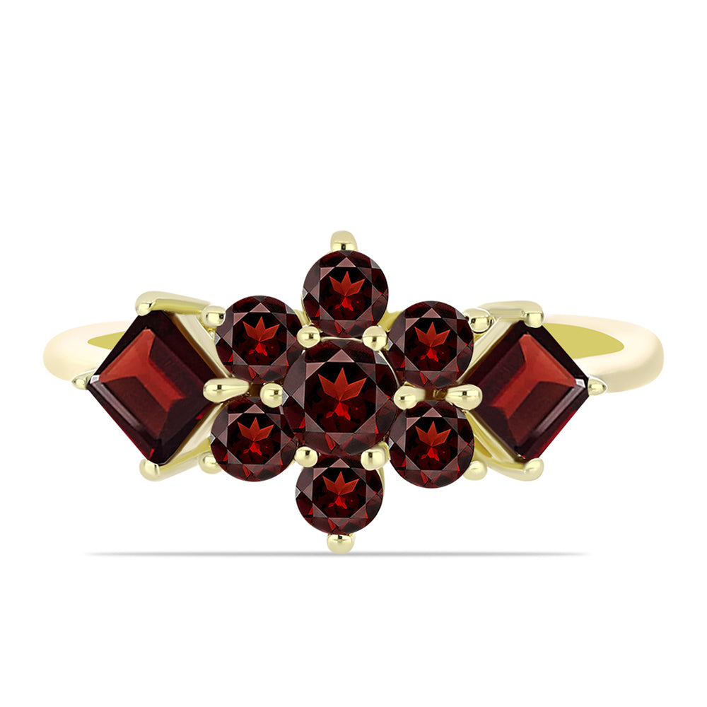 Kullattu hopeaSormus Barton Granaatilla 1 