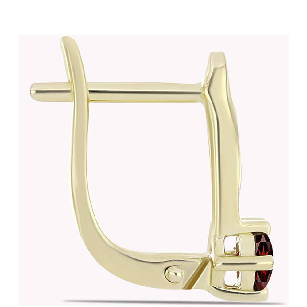 Kullatut hopeat Korvakorut Barton Granaatilla 2 