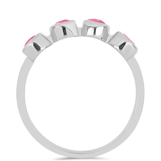 HopeaSormus Lega Dembin Vaaleanpunaisella Opaalilla