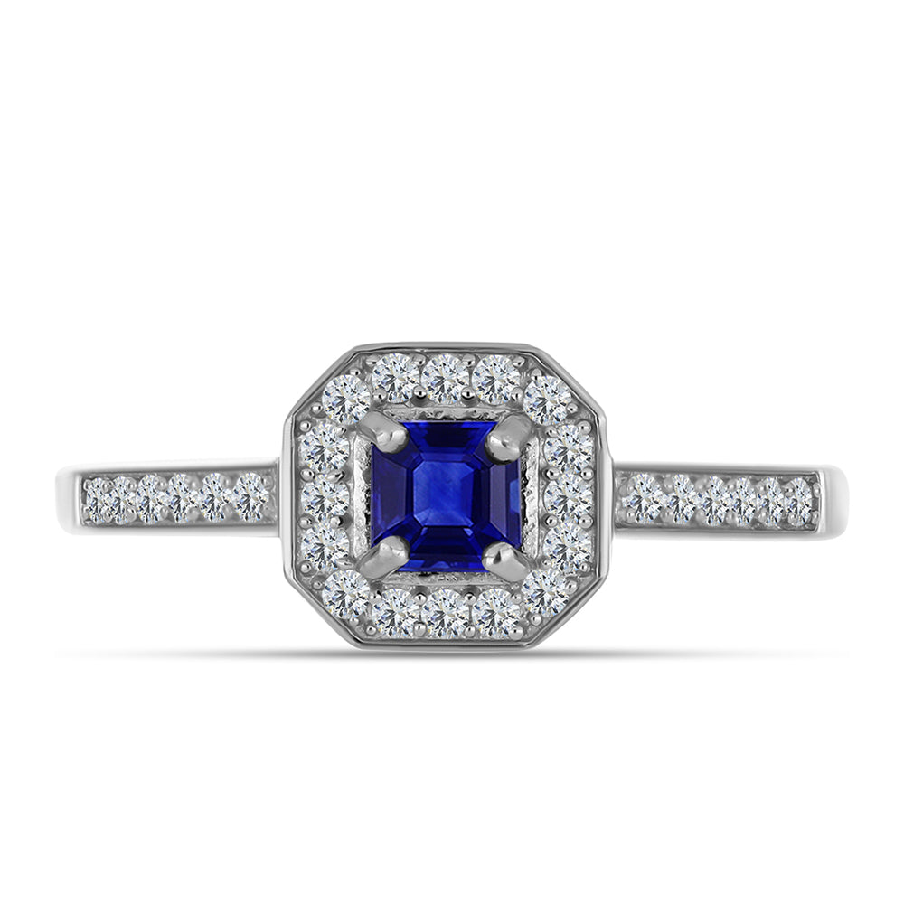 HopeaSormus Australialaisella Sinisellä Safiirilla ja Valkoisella Topaasilla 1 