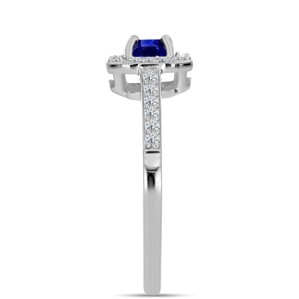 HopeaSormus Australialaisella Sinisellä Safiirilla ja Valkoisella Topaasilla 4 