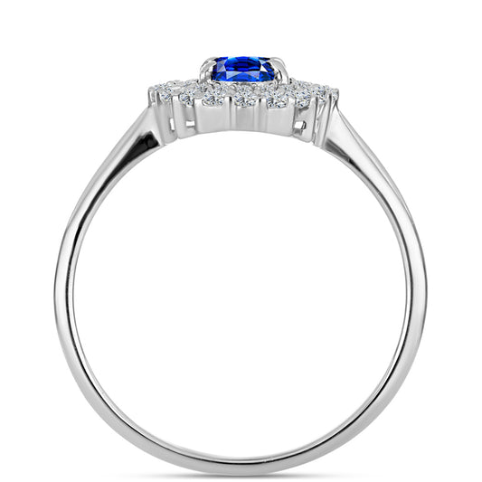 HopeaSormus Australialaisella Sinisellä Safiirilla ja Valkoisella Topaasilla