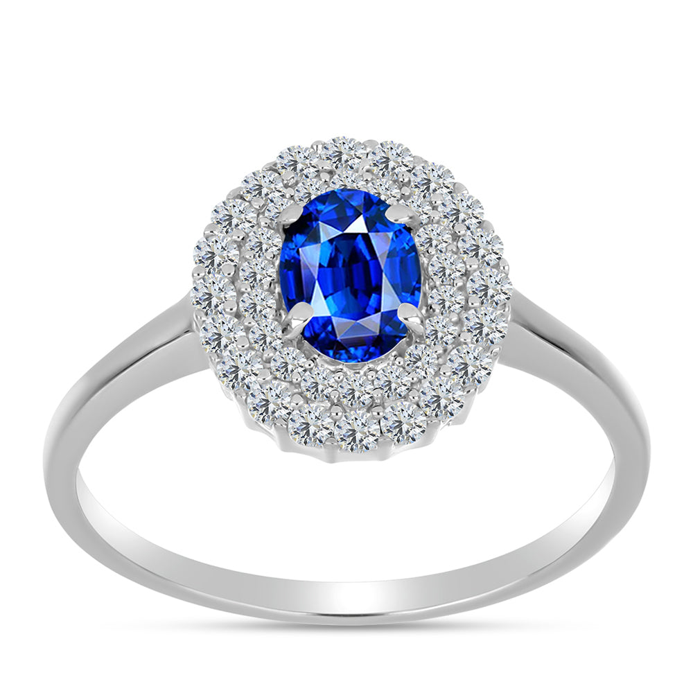 HopeaSormus Australialaisella Sinisellä Safiirilla ja Valkoisella Topaasilla