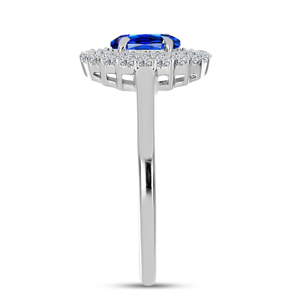 HopeaSormus Australialaisella Sinisellä Safiirilla ja Valkoisella Topaasilla 4 