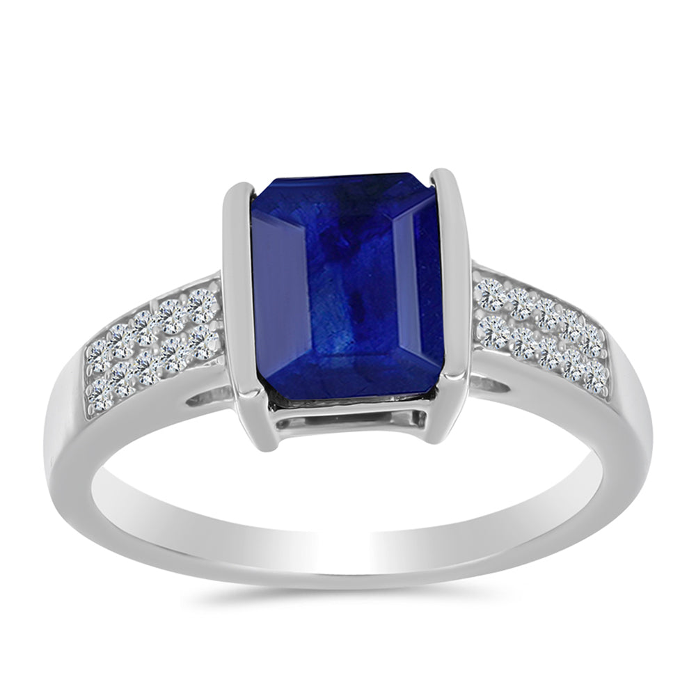 HopeaSormus Australialaisella Sinisellä Safiirilla ja Valkoisella Topaasilla