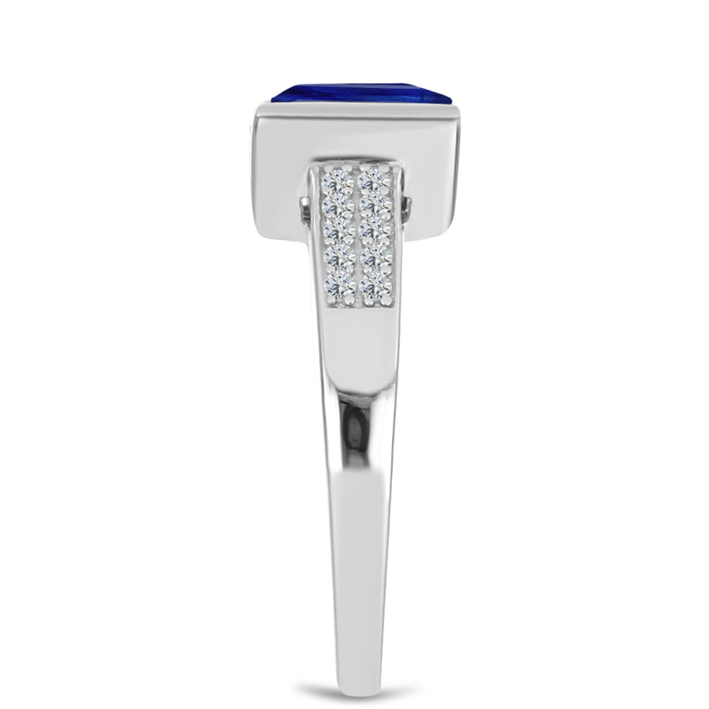 HopeaSormus Australialaisella Sinisellä Safiirilla ja Valkoisella Topaasilla 4 