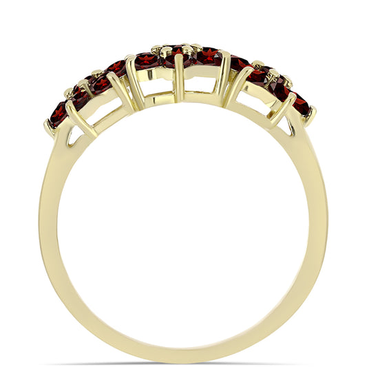 Kullattu hopeaSormus Barton Granaatilla