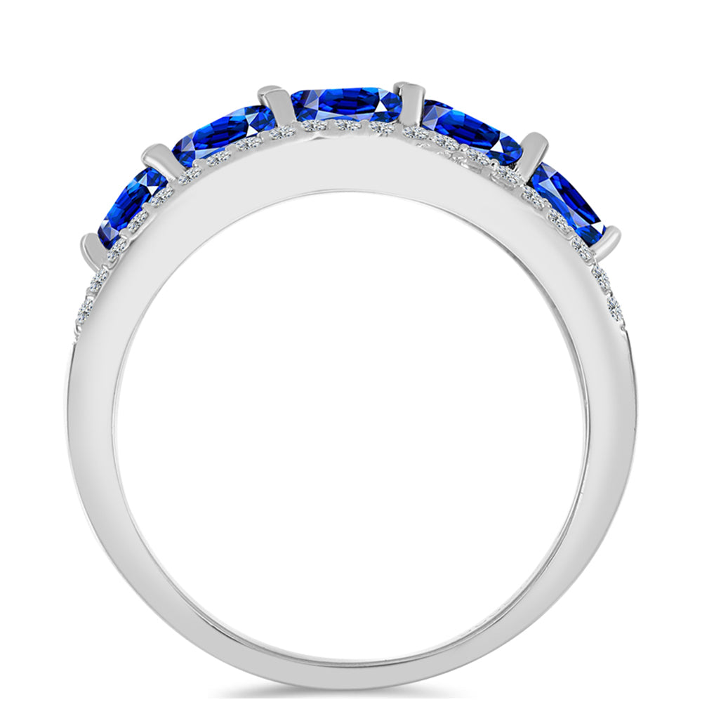 HopeaSormus Australialaisella Sinisellä Safiirilla ja Valkoisella Topaasilla 2 