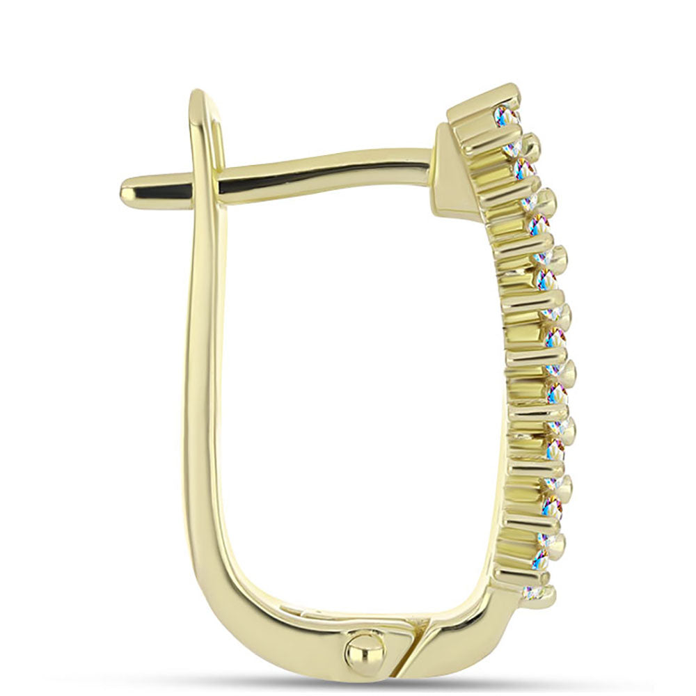 Kullatut hopeat Korvakorut Jäämoissanite