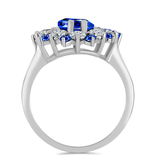 HopeaSormus Australialaisella Sinisellä Safiirilla ja Valkoisella Topaasilla