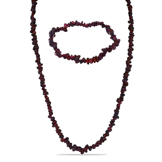 Setti Barton Granaatilla ( Kaulakoru+Rannekoru )