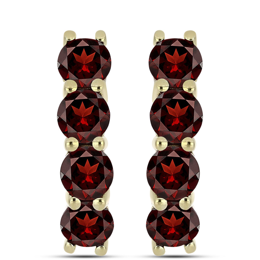 Kullatut hopeat Korvakorut Barton Granaatilla 1 