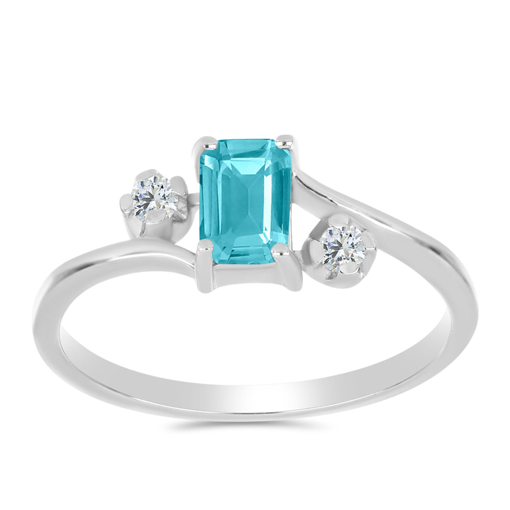 HopeaSormus Paraiban Kvartsilla ja Valkoisella Topaasilla 3 