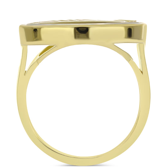 Kullattu hopeaSormus Helmiäisellä