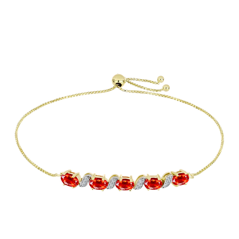 Kullattu hopeaRannekoru Punaisella Etiopialaisella Lega Dembi Opaalilla ja Valkoisella Topaasilla 1 