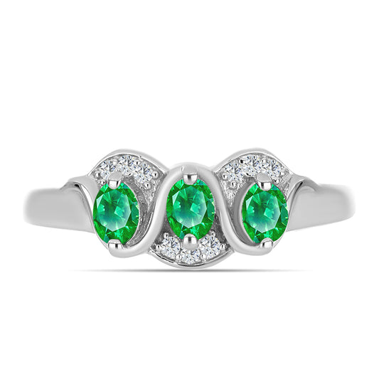 HopeaSormus Kijani Granaatti ja Valkoisella Topaasilla